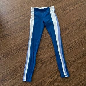Athleta leggings L12 blue/white great quality